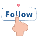 instagram logo, tiktok, follow