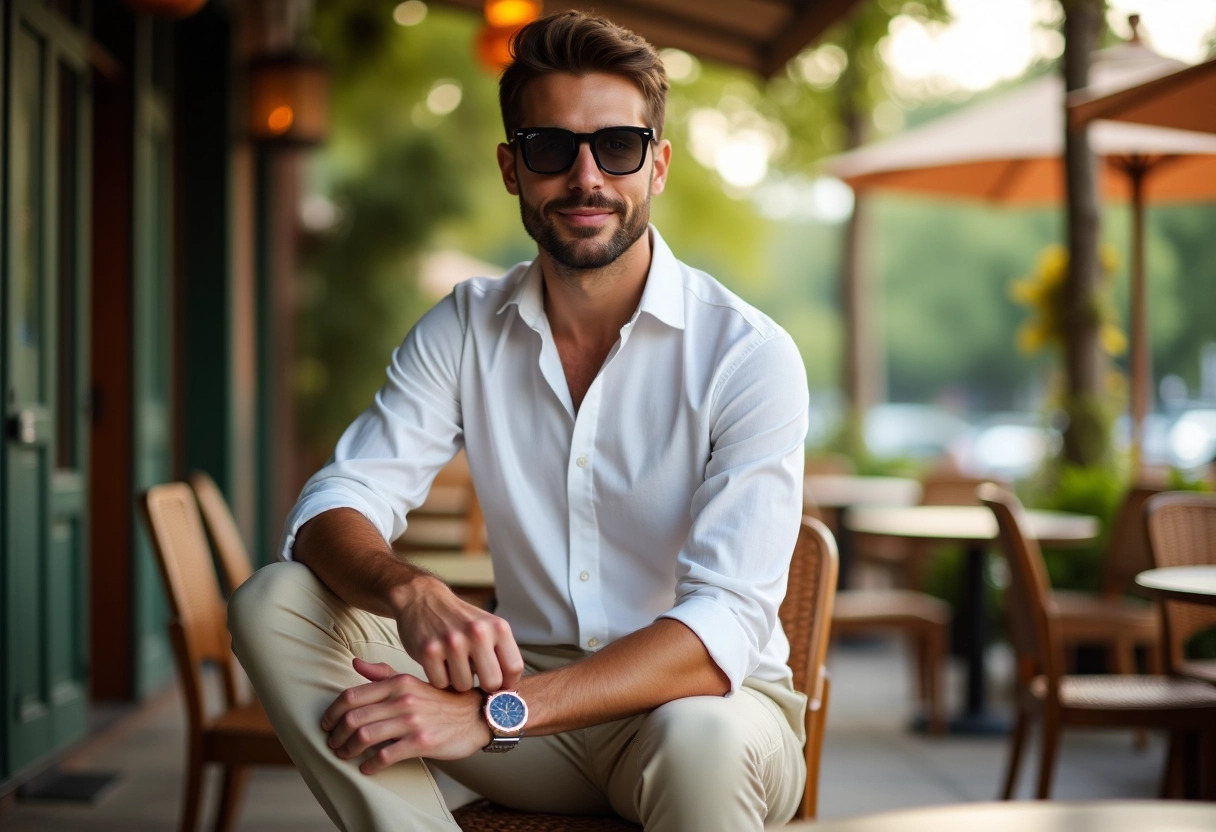 tenue décontractée chic masculine