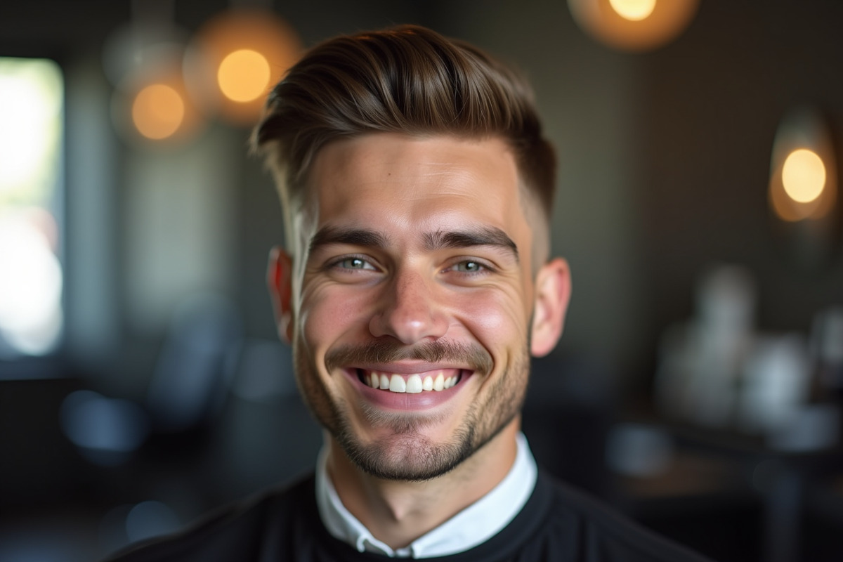 coupe homme dégradée courte