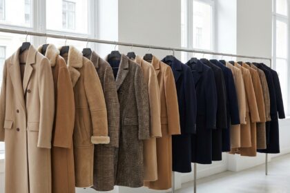Collection de manteaux pour femme, coupes et matières variées