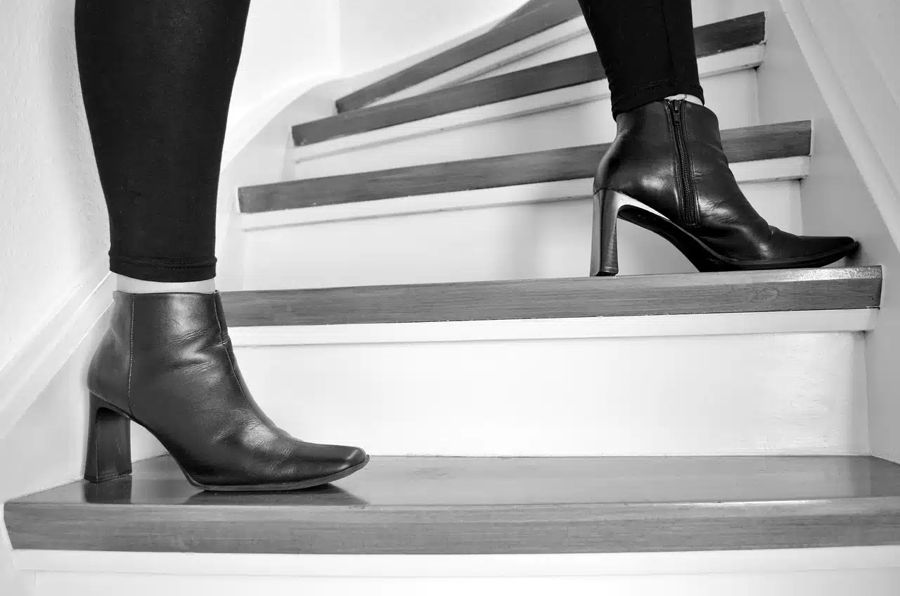 bottines noires tamaris